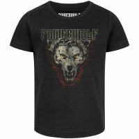 Powerwolf (Icon Wolf) - Girly Shirt, schwarz, mehrfarbig, 104