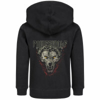 Powerwolf (Icon Wolf) - Kids zip-hoody, black, multicolour, 104