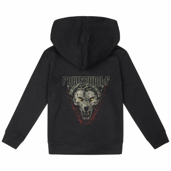 Powerwolf (Icon Wolf) - Kids zip-hoody, black, multicolour, 164