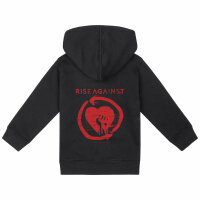 Rise Against (Heartfist) - Baby zip-hoody, black, red, 56/62