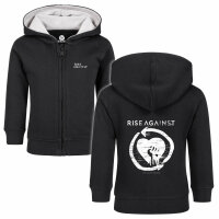 Rise Against (Heartfist) - Baby zip-hoody - black - white...