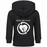 Rise Against (Heartfist) - Baby Kapuzenjacke, schwarz, weiß, 80/86