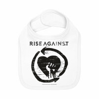 Rise Against (Heartfist) - Baby bib - white - black - one...