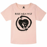 Rise Against (Heartfist) - Girly Shirt, hellrosa, schwarz, 104
