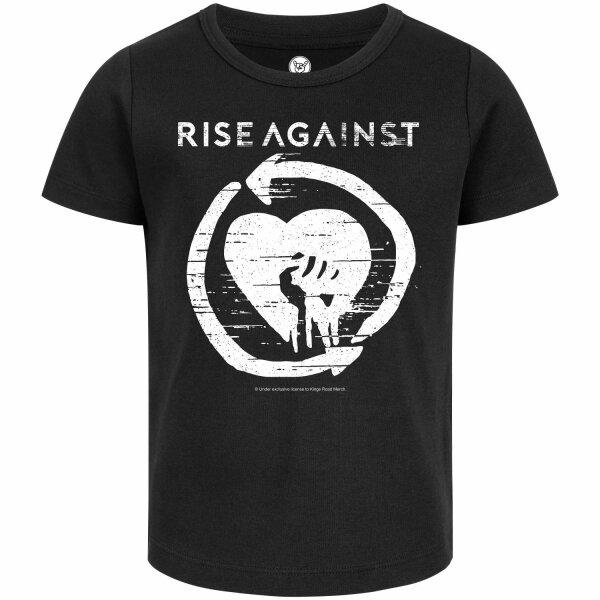 Rise Against (Heartfist) - Girly Shirt, schwarz, weiß, 104