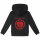 Rise Against (Heartfist) - Kids zip-hoody, black, red, 164