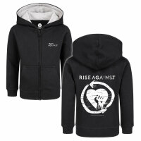 Rise Against (Heartfist) - Kids zip-hoody - black - white...