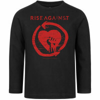 Rise Against (Heartfist) - Kids longsleeve, black, red, 104