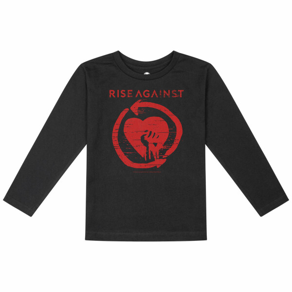 Rise Against (Heartfist) - Kinder Longsleeve, schwarz, rot, 92