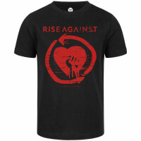 Rise Against (Heartfist) - Kids t-shirt - black - red - 116