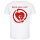 Rise Against (Heartfist) - Kinder T-Shirt, weiß, rot, 128