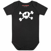 Splashed Skull - Baby Body - schwarz - weiß - 56/62