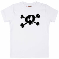 Splashed Skull - Baby t-shirt - white - black - 80/86