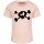 Splashed Skull - Girly shirt, pale pink, black, 92