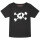 Splashed Skull - Girly Shirt, schwarz, weiß, 116