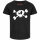 Splashed Skull - Girly Shirt, schwarz, weiß, 140