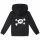 Splashed Skull - Kids zip-hoody, black, white, 104