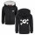 Splashed Skull - Kids zip-hoody, black, white, 152