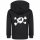 Splashed Skull - Kids zip-hoody, black, white, 152