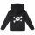 Splashed Skull - Kids zip-hoody, black, white, 152