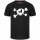 Splashed Skull - Kinder T-Shirt, schwarz, weiß, 104