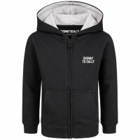 Subway to Sally (Crowned Skull) - Kids zip-hoody, black, white, 92