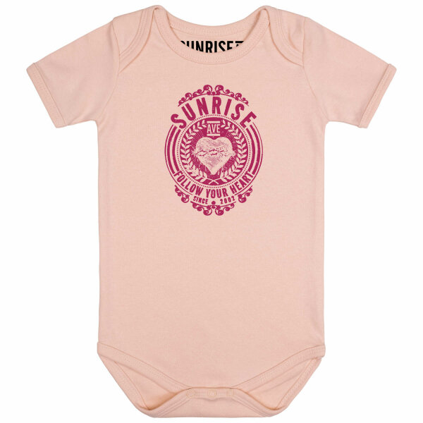 Sunrise Avenue (Follow Your Heart) - Baby bodysuit, pale pink, pink, 68/74