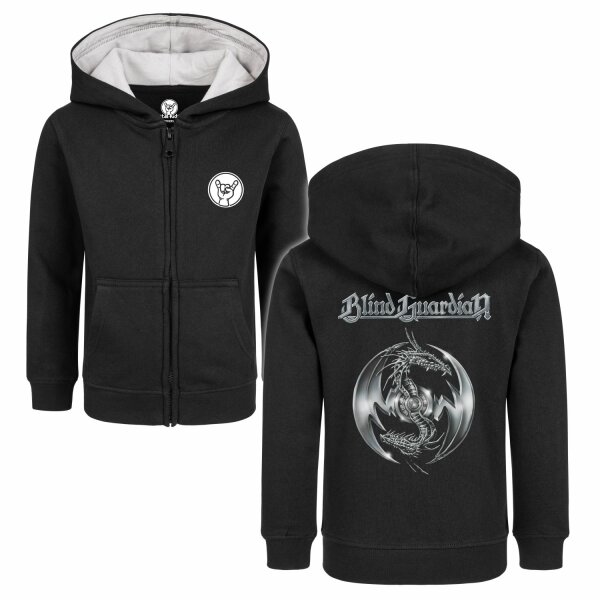 Blind Guardian (Silverdragon) - Kids zip-hoody, black, multicolour, 104