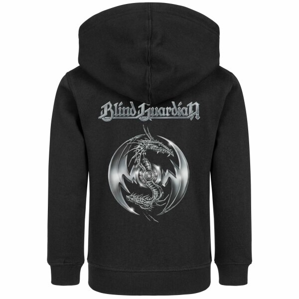 Blind Guardian (Silverdragon) - Kinder Kapuzenjacke, schwarz, mehrfarbig, 116