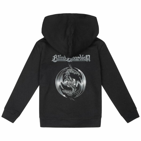 Blind Guardian (Silverdragon) - Kinder Kapuzenjacke, schwarz, mehrfarbig, 116