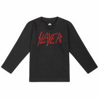 Slayer (Logo) - Baby longsleeve, black, red, 56/62