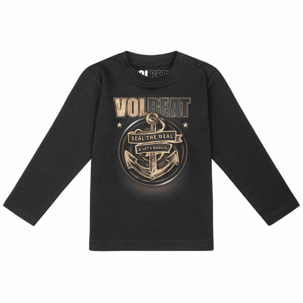 Volbeat (Anchor) - Baby longsleeve, black, multicolour, 56/62