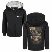 Volbeat (Anchor) - Kids zip-hoody, black, multicolour, 104
