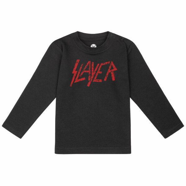 Slayer (Logo) - Baby longsleeve, black, red, 68/74
