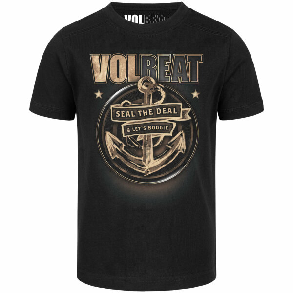 Volbeat (Anchor) - Kinder T-Shirt, schwarz, mehrfarbig, 104
