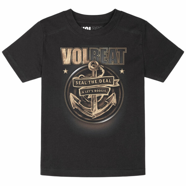 Volbeat (Anchor) - Kinder T-Shirt, schwarz, mehrfarbig, 116