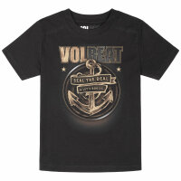 Volbeat (Anchor) - Kinder T-Shirt, schwarz, mehrfarbig, 140