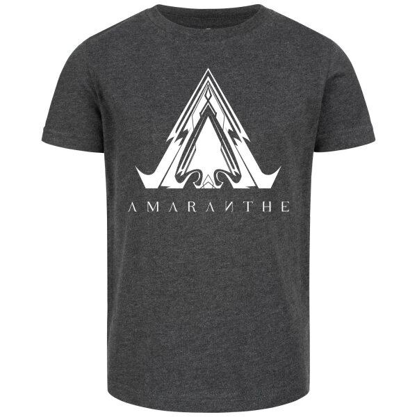 Amaranthe (Symbol) - Kinder T-Shirt - charcoal - weiß - 140