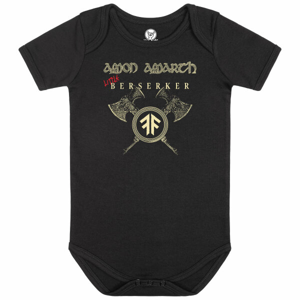 Amon Amarth (Little Berserker) - Baby bodysuit, black, ivory/red, 68/74