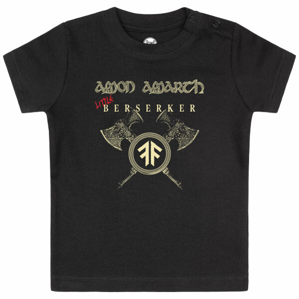 Amon Amarth (Little Berserker) - Baby T-Shirt, schwarz, Elfenbein/rot, 56/62