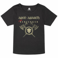 Amon Amarth (Little Berserker) - Girly Shirt, schwarz, Elfenbein/rot, 104