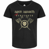 Amon Amarth (Little Berserker) - Girly Shirt, schwarz, Elfenbein/rot, 116