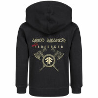 Amon Amarth (Little Berserker) - Kids zip-hoody, black, ivory/red, 116