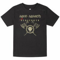 Amon Amarth (Little Berserker) - Kinder T-Shirt, schwarz, Elfenbein/rot, 104