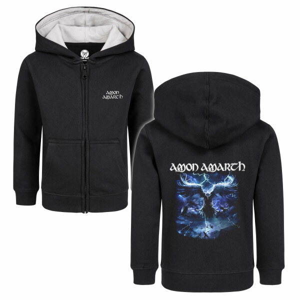 Amon Amarth (Ravens Flight) - Kids zip-hoody, black, multicolour, 128