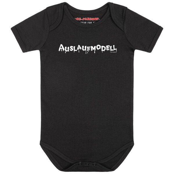 Auslaufmodell - Baby bodysuit, black, white, 56/62