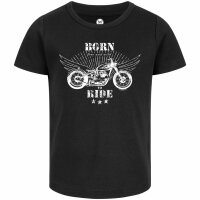 born to ride - Girly shirt - black - white - 116