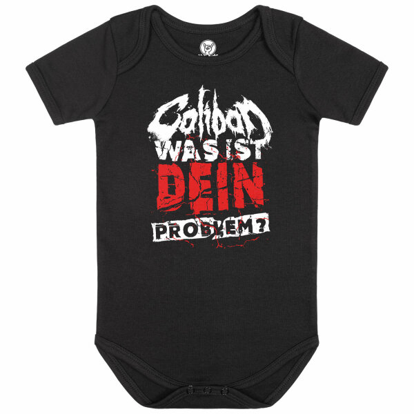 Caliban (Was ist dein Problem?) - Baby bodysuit, black, red/white, 68/74