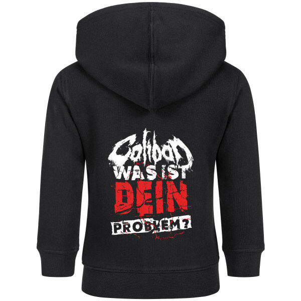 Caliban (Was ist dein Problem?) - Baby Kapuzenjacke, schwarz, rot/weiß, 56/62