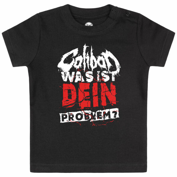 Caliban (Was ist dein Problem?) - Baby t-shirt, black, red/white, 56/62